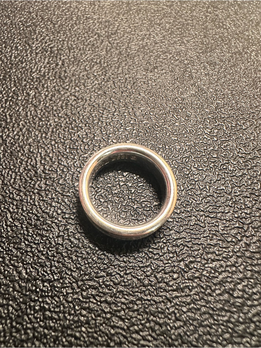 Tiffany & Co. 1837 Sterling Silver Concave 1997 Ring Band Size 6.5 - Picture 4 of 4